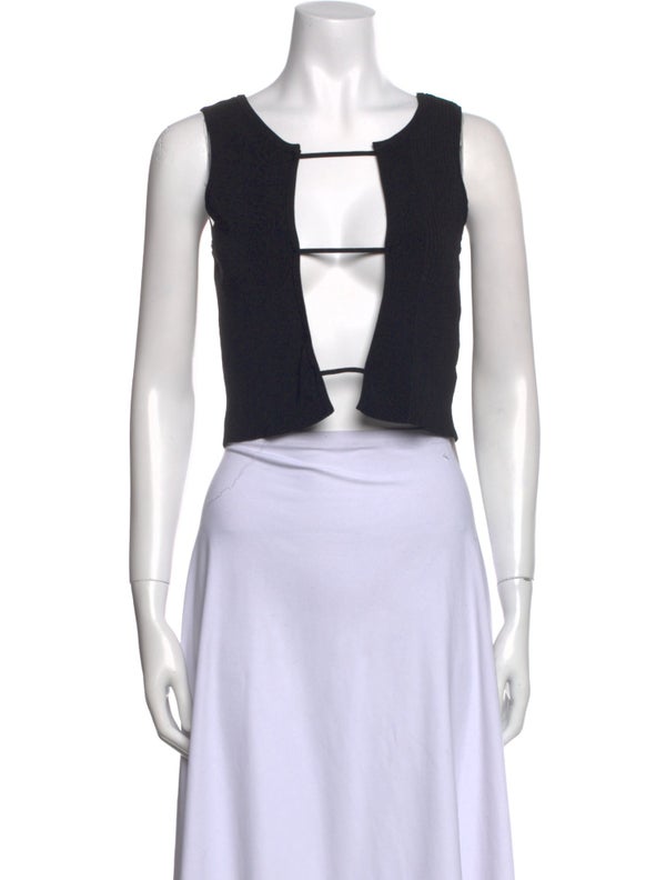 Christopher Esber Scoop Neck Sleeveless Crop Top
