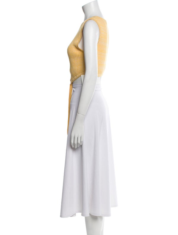 Christopher Esber Scoop Neck Sleeveless Crop Top