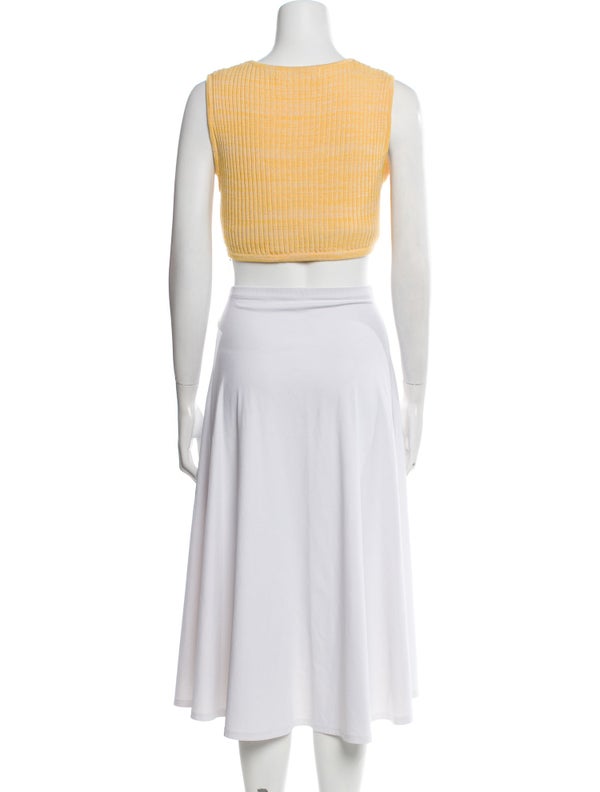Christopher Esber Scoop Neck Sleeveless Crop Top