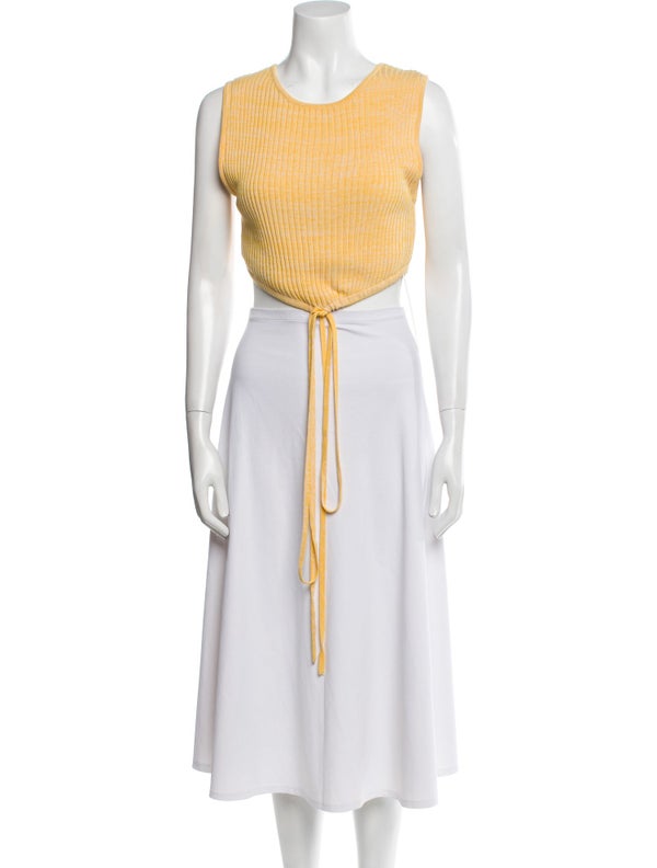 Christopher Esber Scoop Neck Sleeveless Crop Top