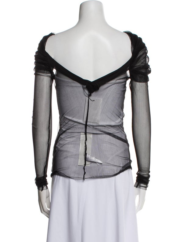 Christopher Esber Silk Bateau Neckline Top W/ Tags