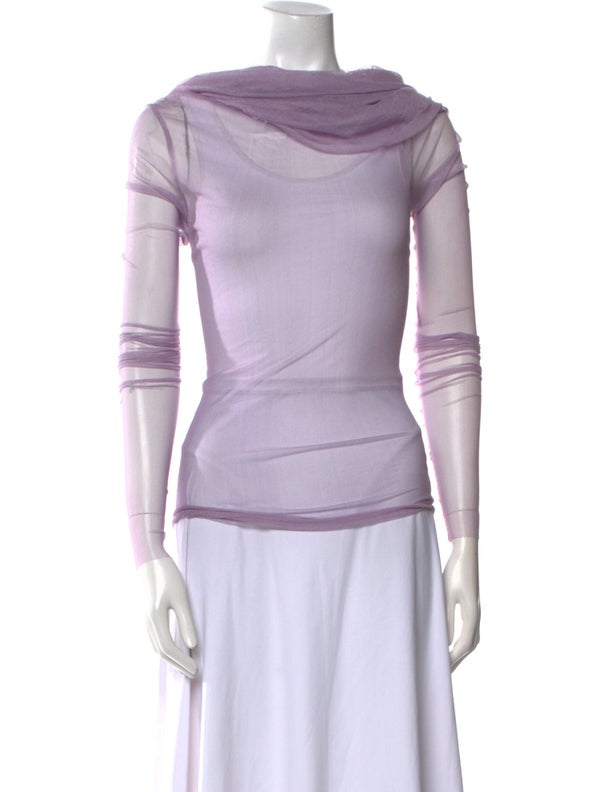 Christopher Esber Silk Cowl Neck Top