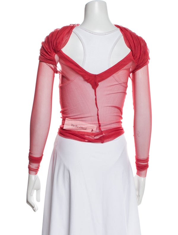 Christopher Esber Silk Off-The-Shoulder Crop Top