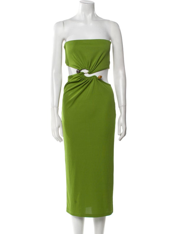 Christopher Esber Strapless Knee-Length Dress