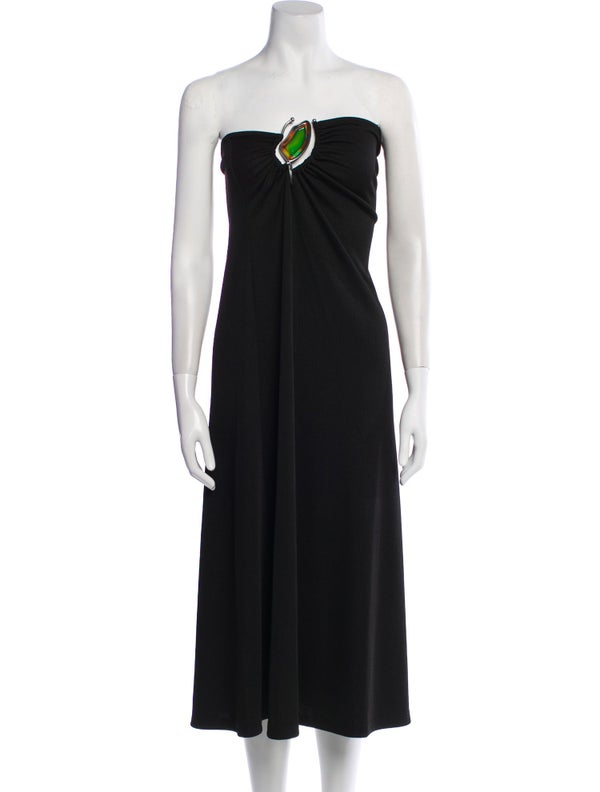Christopher Esber Strapless Midi Length Dress