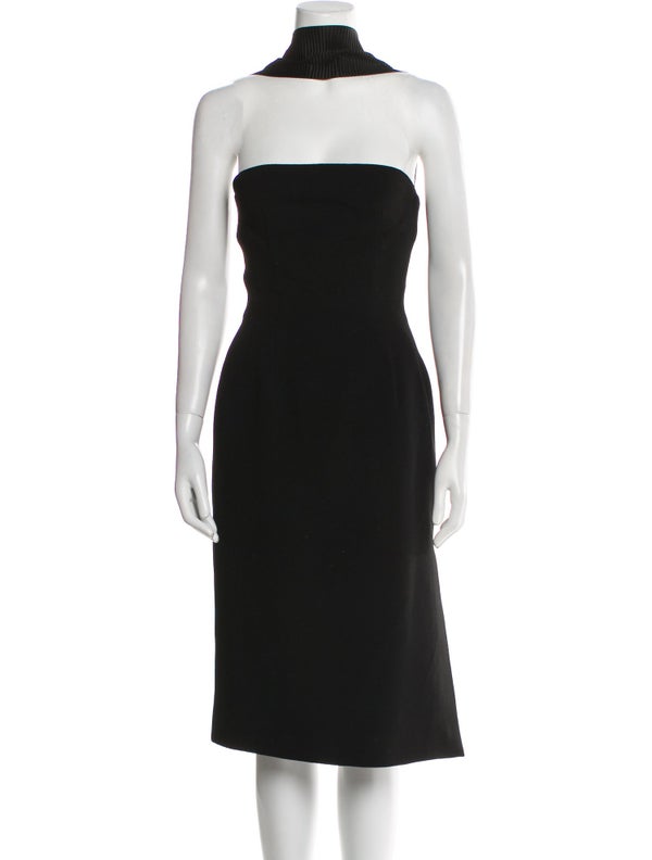 Christopher Esber Strapless Midi Length Dress