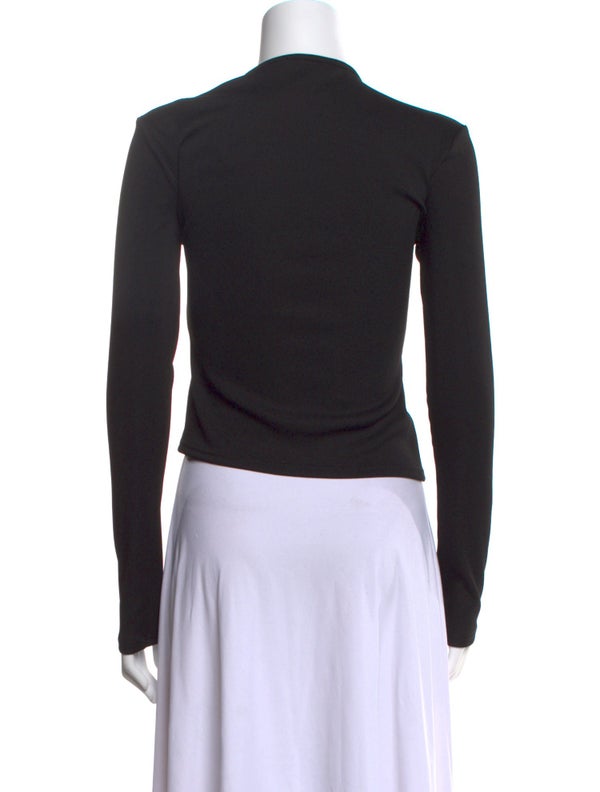 Christopher Esber V-Neck Long Sleeve Crop Top