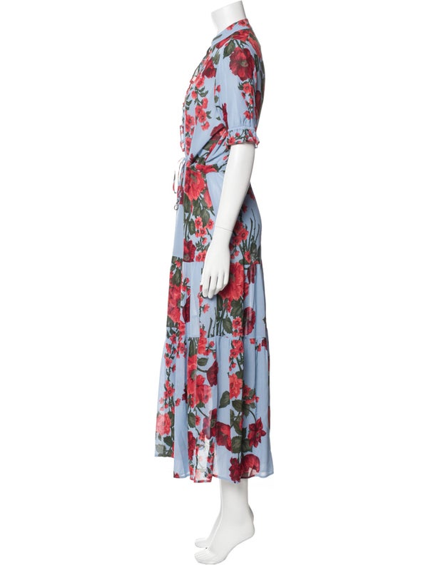 Christy Dawn Floral Print Midi Length Dress