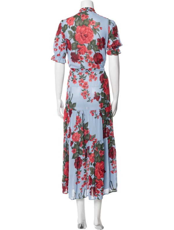 Christy Dawn Floral Print Midi Length Dress