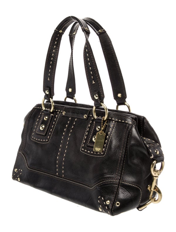Coach Leather Top Handle Bag
