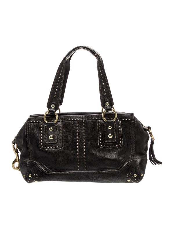 Coach Leather Top Handle Bag