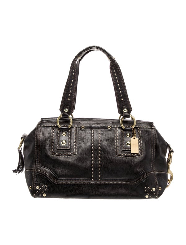 Coach Leather Top Handle Bag