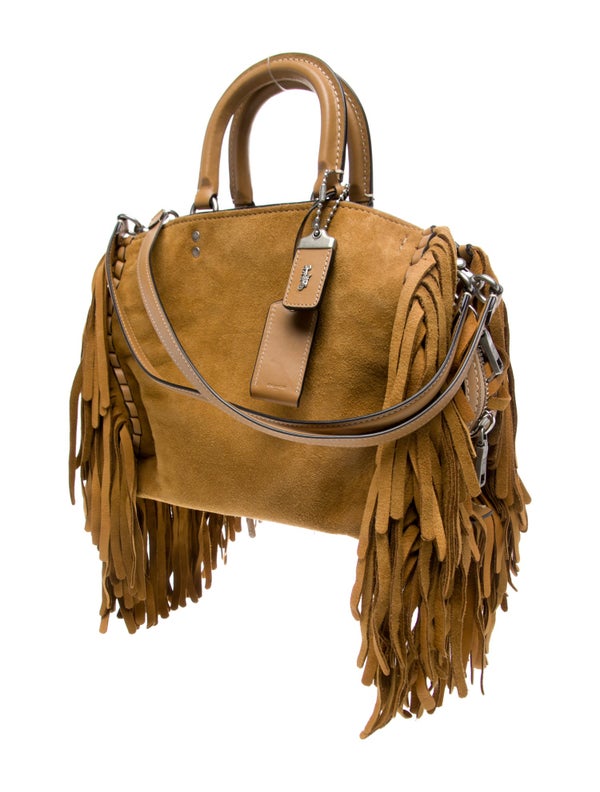 Coach Suede Top Handle Bag