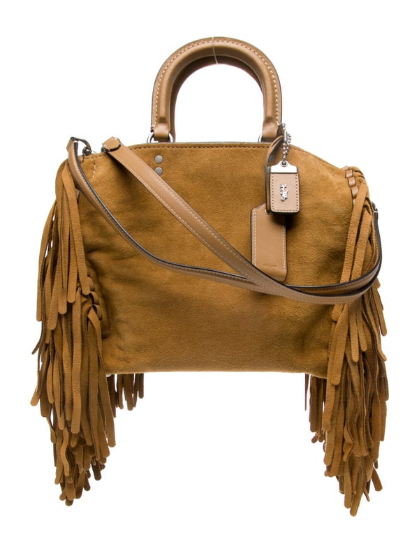 Coach Suede Top Handle Bag
