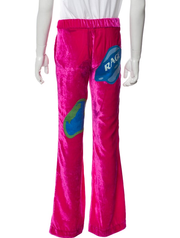 Members Of The Rage Colorblock Pattern Embroidered Accent Lounge Bottoms