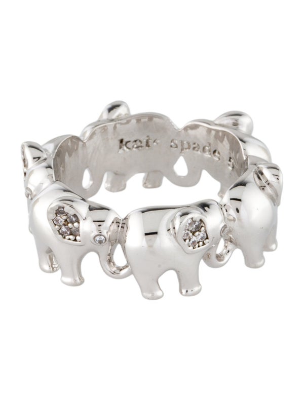 Kate Spade New York Crystal Precious Elephant Ring W/ Tags