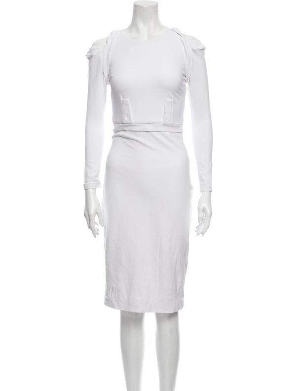 Cushnie Crew Neck Knee-Length Dress