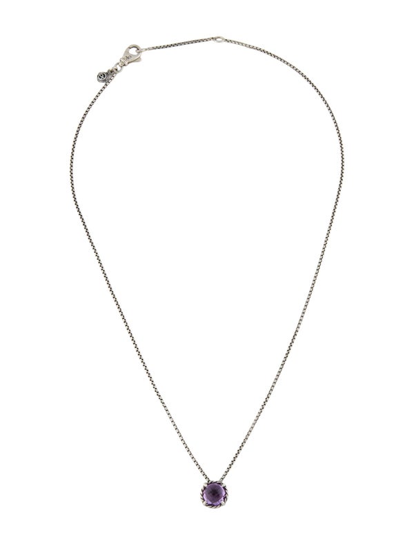 David Yurman Amethyst Chatelaine Pendant Necklace