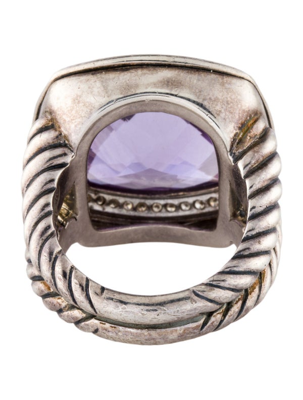 David Yurman Amethyst & Diamond Albion Ring