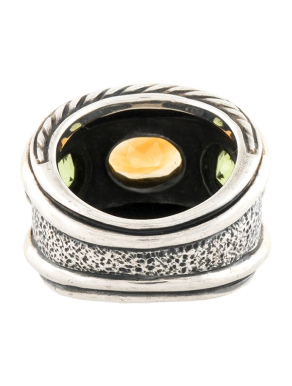 David Yurman Citrine & Peridot Renaissance Ring