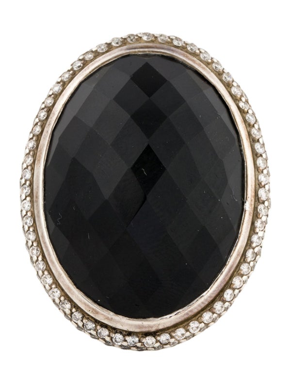 David Yurman Onyx & Diamond Albion Ring