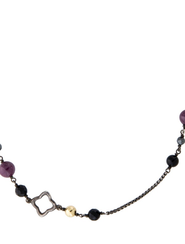 David Yurman Ruby Onyx & Hematite Bijoux Necklace