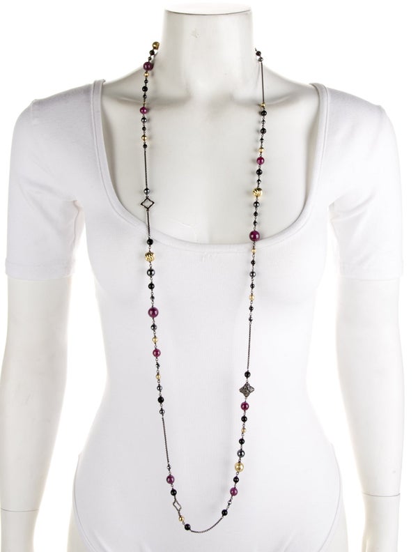 David Yurman Ruby Onyx & Hematite Bijoux Necklace