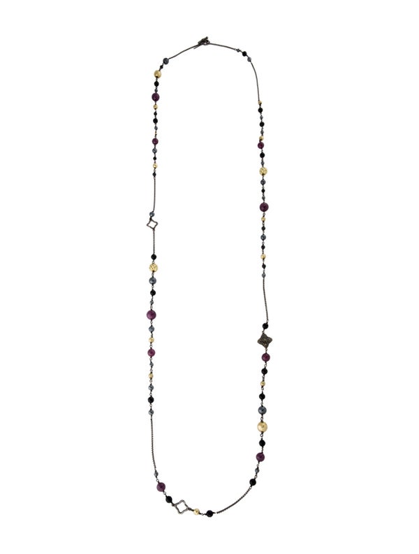 David Yurman Ruby Onyx & Hematite Bijoux Necklace