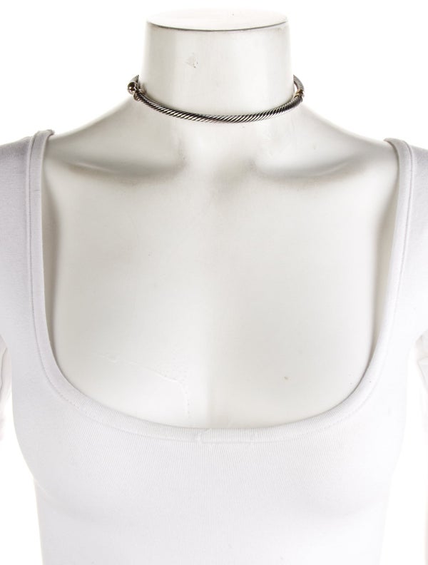 David Yurman Two-Tone Metro Cable Collar Necklace