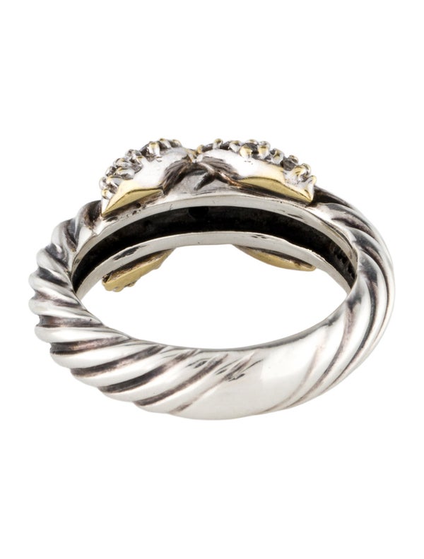 David Yurman Vintage Diamond X Ring