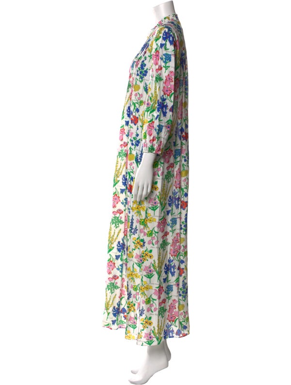 Diane Von Furstenberg Floral Print Long Dress