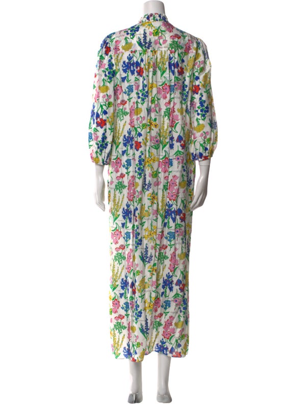 Diane Von Furstenberg Floral Print Long Dress