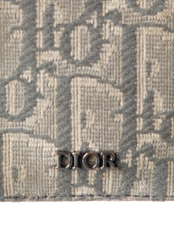 DIOR MEN 2024 Oblique Jacquard Card Holder