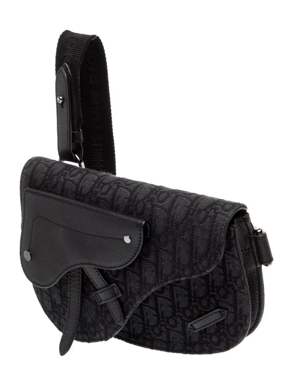 DIOR MEN Oblique Jacquard Saddle 2023