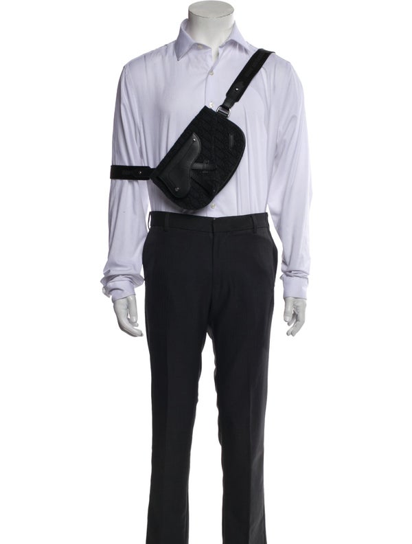 DIOR MEN Oblique Jacquard Saddle 2023