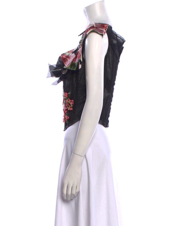 Dolce & Gabbana 2018 Printed Crop Top W/ Tags