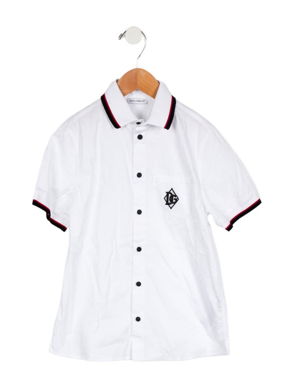 Dolce & Gabbana Boys' Logo Button Up