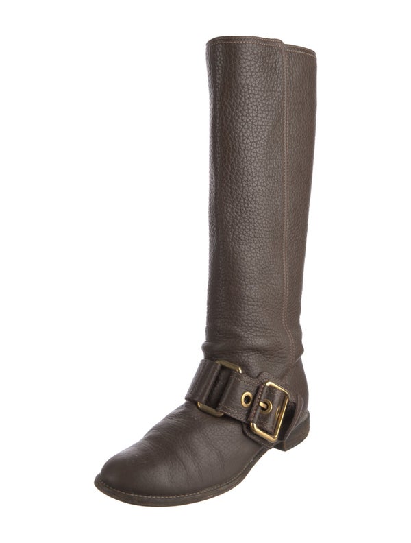 Dolce & Gabbana Leather Riding Boots