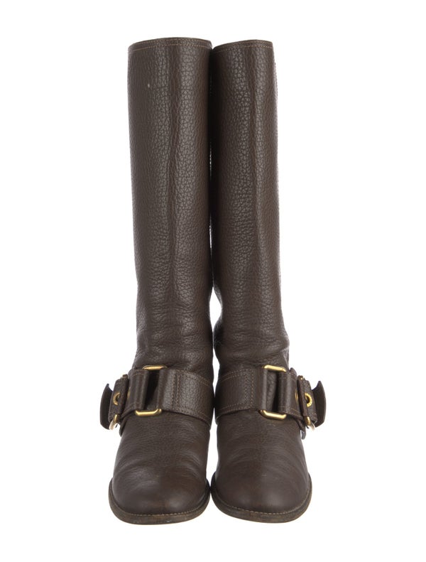 Dolce & Gabbana Leather Riding Boots