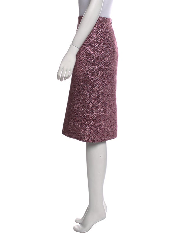 Dries Van Noten Glitter Accents Knee-Length Skirt