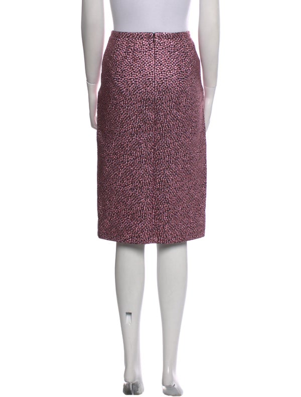 Dries Van Noten Glitter Accents Knee-Length Skirt