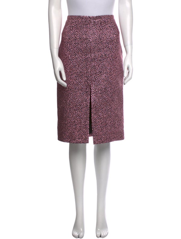 Dries Van Noten Glitter Accents Knee-Length Skirt