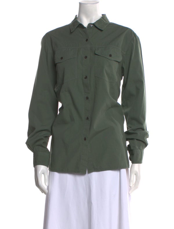 Dries Van Noten Long Sleeve Button-Up Top