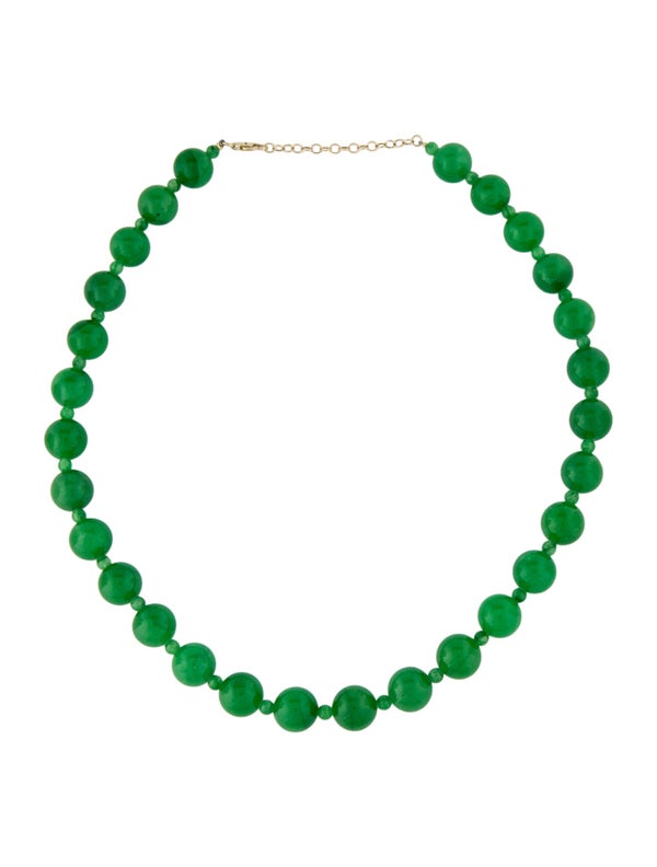 Effy Jewelry 14K Jadeite Bead Strand Necklace