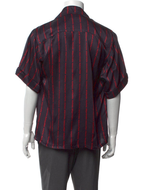 Enfants Riches Déprimés Silk Striped Shirt