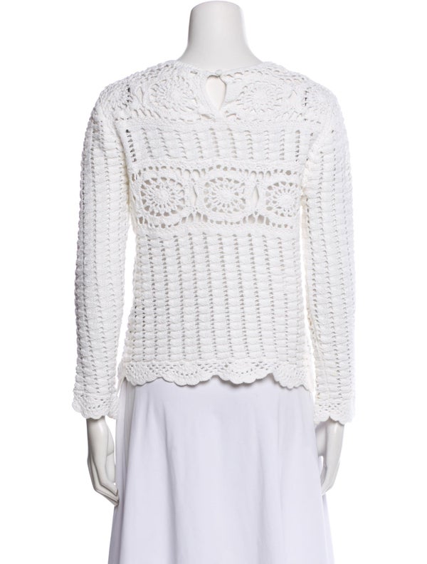 Étoile Isabel Marant Lace Pattern Scoop Neck Top