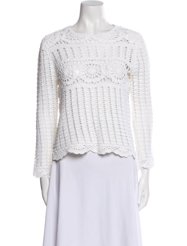 Étoile Isabel Marant Lace Pattern Scoop Neck Top