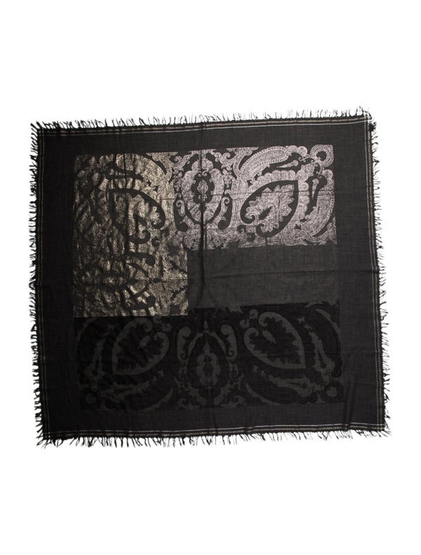 Etro Wool Printed Scarf