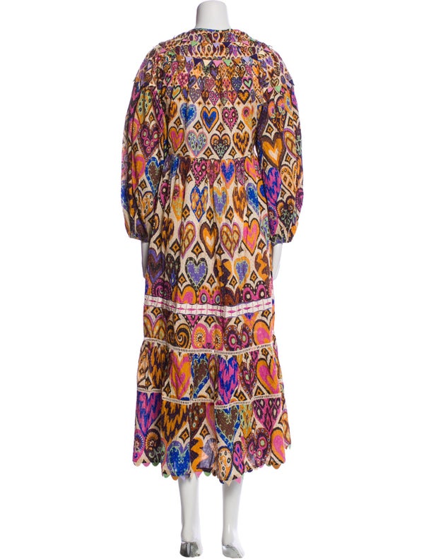 Farm Rio Printed Midi Length Dress W/ Tags