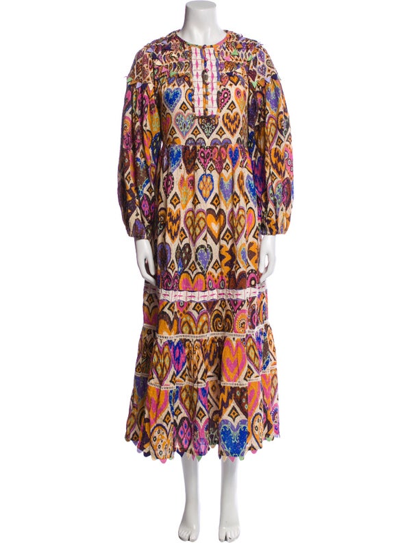 Farm Rio Printed Midi Length Dress W/ Tags